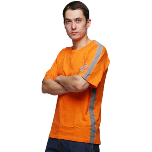 耐固男短袖全棉T恤定制印logo纯棉夏季薄款圆领T恤半袖反光衣透气