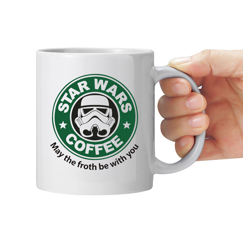 星球大战STAR WARS COFFEE白兵大容量茶水杯陶瓷咖啡马克杯子礼物