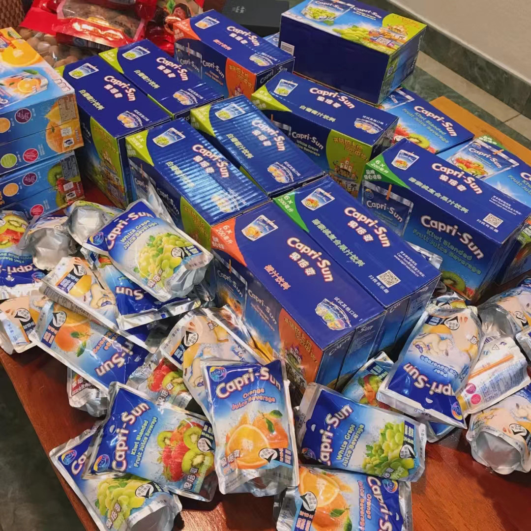 果倍爽进口德国果汁风味饮料橙汁多口味即饮饮品200ml*10袋整箱装