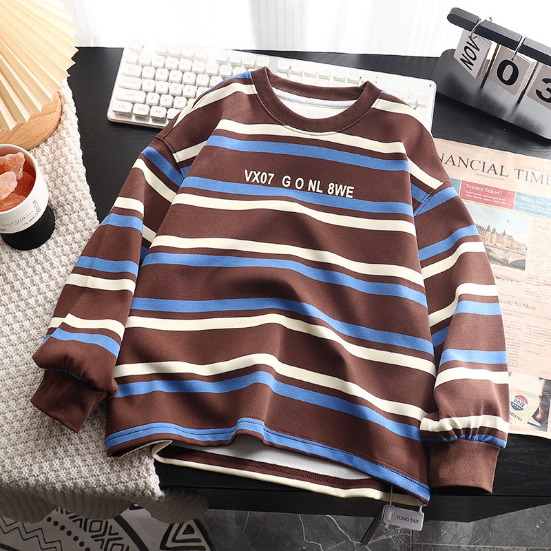 男孩春装童装男童2026春季新款蓝色条纹卫衣中大童长袖T恤打底衫,童装/婴儿装/亲子装,卫衣/绒衫,淘宝优惠券,粉丝福利购,淘宝优惠卷