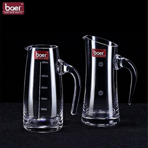 水晶玻璃带刻度分酒器白酒倒酒壶