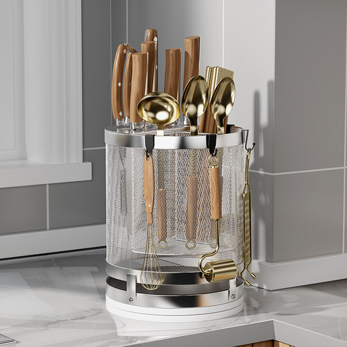 旋转刀架多功能厨房收纳置物架