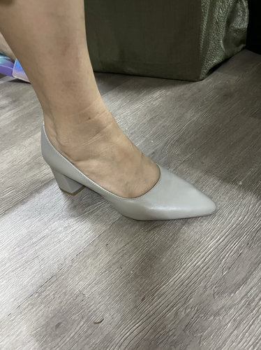 原单牛皮女单鞋牛皮垫 跟 5㎝女单鞋 大码女鞋36 37 38 39 40 41