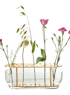 Y Ikebana vase FZ  北欧简约黄铜插花花瓶
