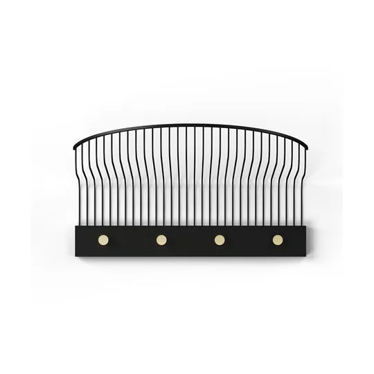 Lunett hat rack Black kl 壁挂帽子架手套架置物架