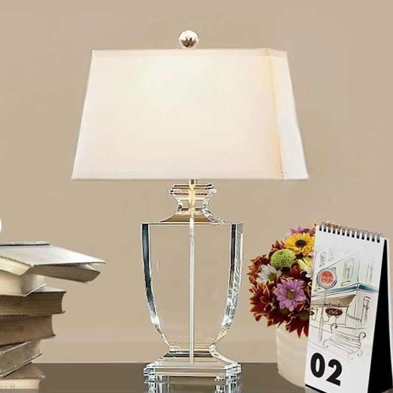 美式北欧轻奢水晶台灯