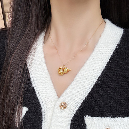 【李佳琦直播间】周大生足金葫芦吊坠硬金福禄生财