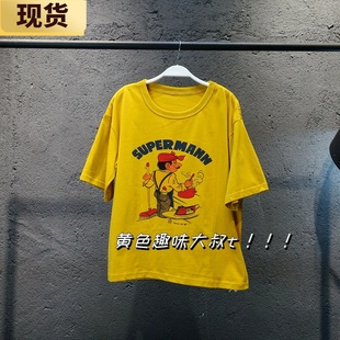 【现货】VC压箱底宝藏夏日美式印花圆领短袖t恤女夏上衣