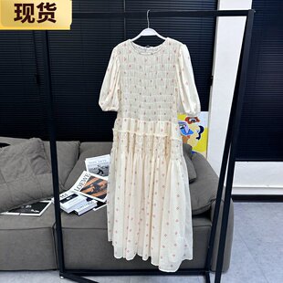 【现货】MS花房茶话会清甜波点打揽裙重磅漂亮法式宴会连衣裙半裙