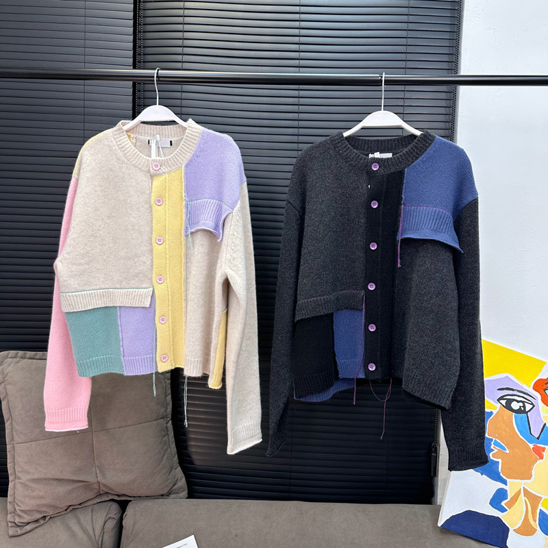 章章11/10 色彩拼图全羊毛拼接针织毛衣开衫,女装/女士精品,汉服上装,淘宝优惠券,粉丝福利购,淘宝优惠卷