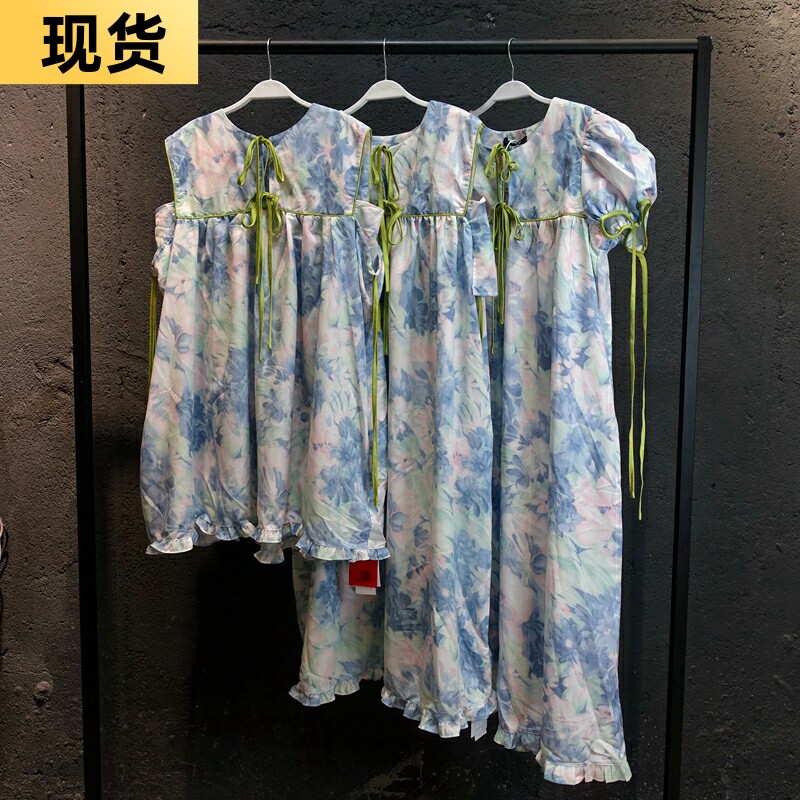 MONA背心长裙短裙半身裙 印花初恋小碎花连衣裙夏小清新新款