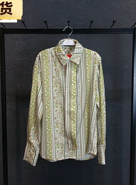 现货/ MONA法式复古别致长袖花衬衫上衣女设计感小众早春秋季新款