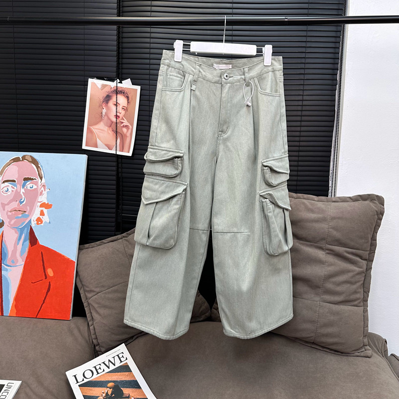 出货中【12/27新品】一出手就是王炸 柔雾灰绿8分工装裤 RK254288,女装/女士精品,汉服裤装,淘宝优惠券,粉丝福利购,淘宝优惠卷