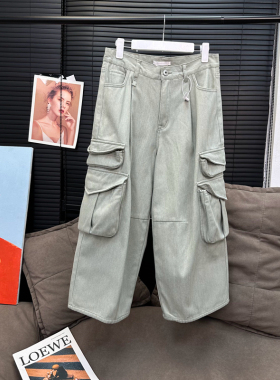 出货中【12/27新品】一出手就是王炸 柔雾灰绿8分工装裤 RK254288