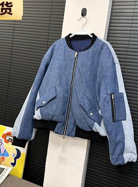 【现货】VC R*an系列 私服3.1两面穿拼色牛仔飞行员棉衣
