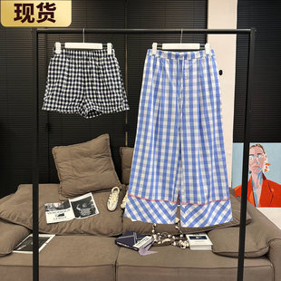老江送 新款 格子裤 2025年夏季 休闲百搭韩版 现货VC私服款