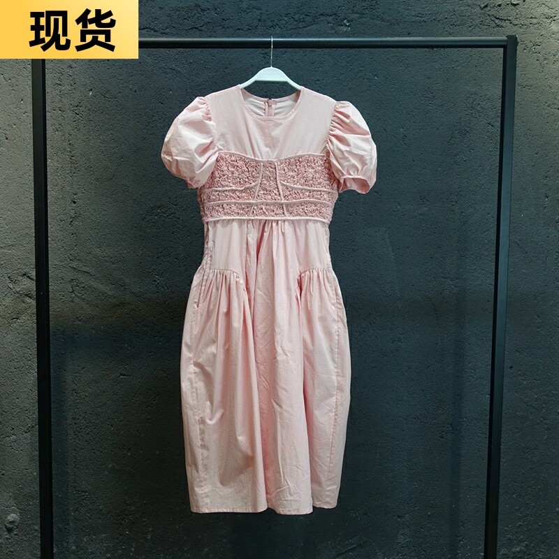 MONA白色粉色甜美连衣裙子法式短款长款夏天夏季2022年新款设计感图片
