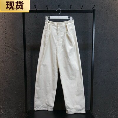 口袋牛仔裤显腿长裤子