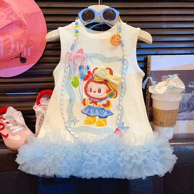 labubu背心裙可爱宝宝公主裙