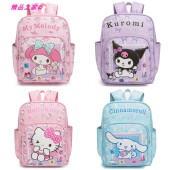 日系卡通库洛米美乐蒂玉桂狗KT幼儿园可爱儿童书包学生皮革双肩包