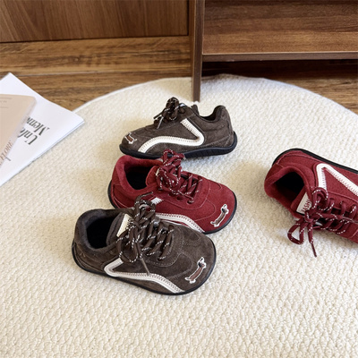 男童宝宝学步鞋加绒二棉运动德训休闲鞋女小童婴幼儿1一2-3岁冬季