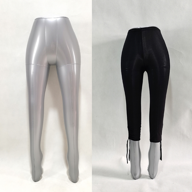 裤子展示模特道具充气裤脚裤模下半身假腿塑料模型女裤展示拍照