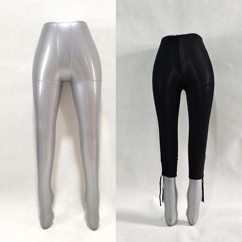 裤子展示模特道具充气裤脚裤模下半身假腿塑料模型女裤展示拍照