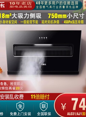Macro/万家乐 CXW-280-AL031小尺寸AJ1大吸力公寓租房侧吸油烟机