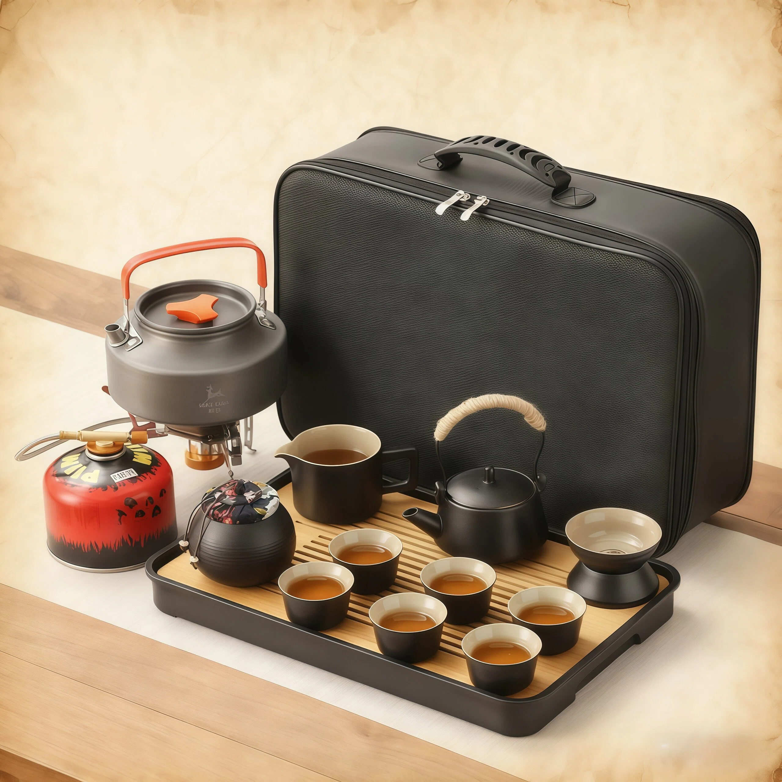 户外露营围炉煮茶便携式旅行茶具