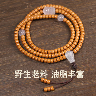 新款橄榄核核尖手串108颗 野生雕刻猴头直切核桃文玩男女佛珠