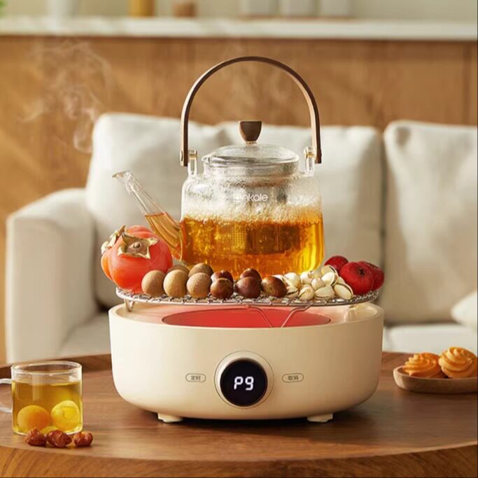 智能电陶炉围炉煮茶器家用网红不挑锅具煮茶养生壶全玻璃花茶壶