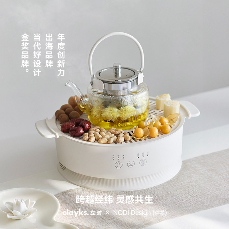 olayks立时冬至围炉煮茶器电陶炉家用器具全套电茶炉全玻璃养生壶