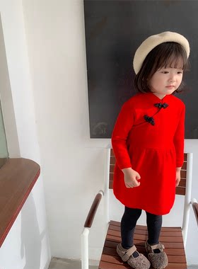 女童新款女宝宝连衣裙洋气潮旗袍