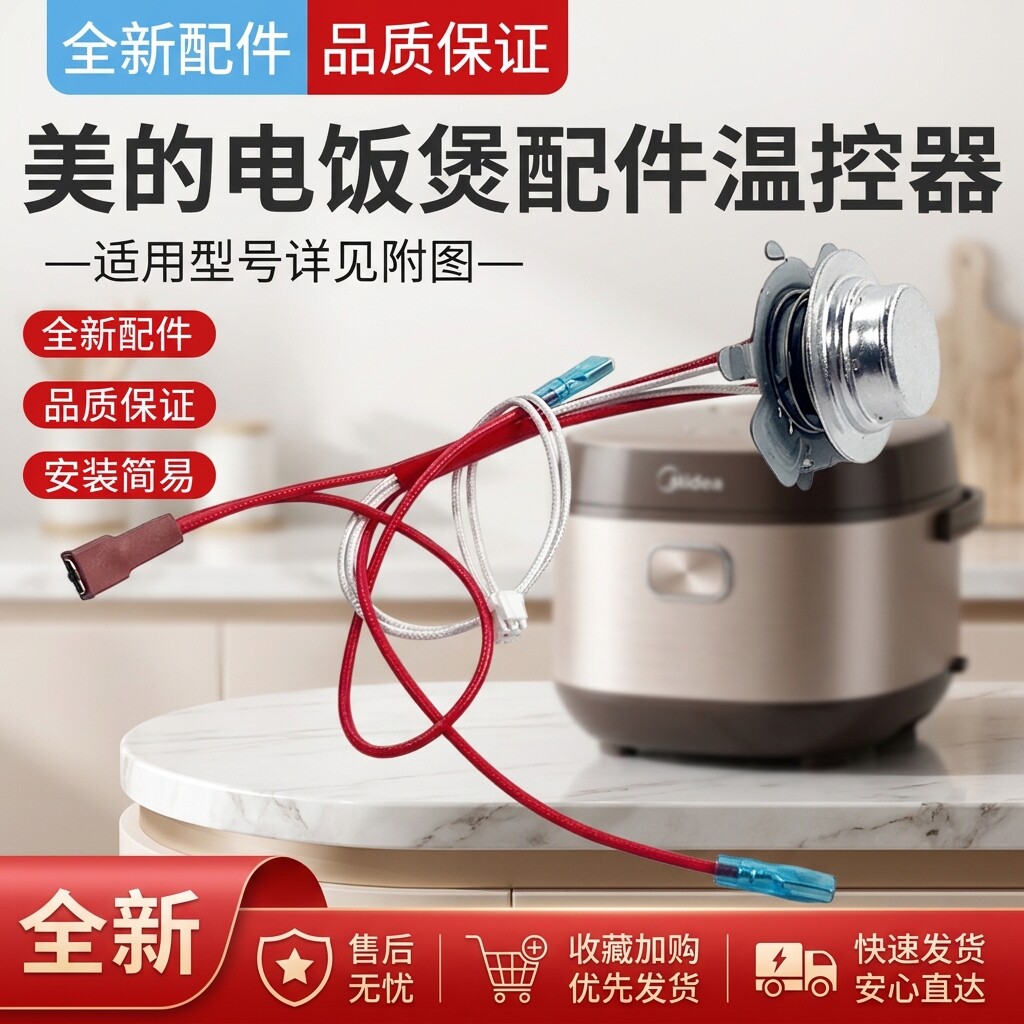 适配美的电饭煲MB-FB50M151/FB40E511/FB30Simple101底部主温控器