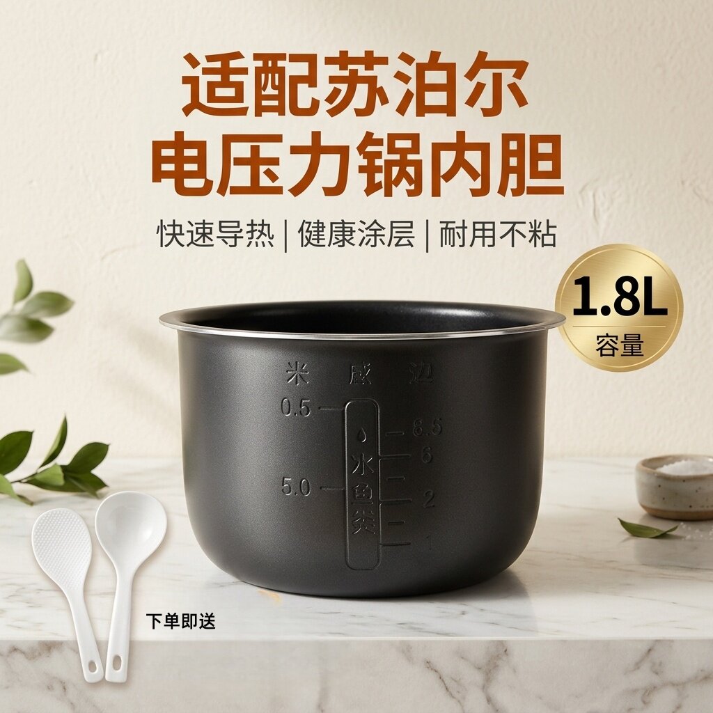 适用于苏泊尔1.8L升迷你电压力锅内胆SY-18YA8061内胆SY-18YA9061