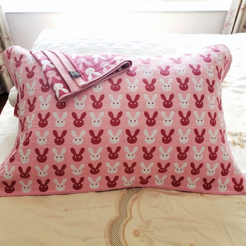 纯棉纱布枕巾四季款单人枕巾