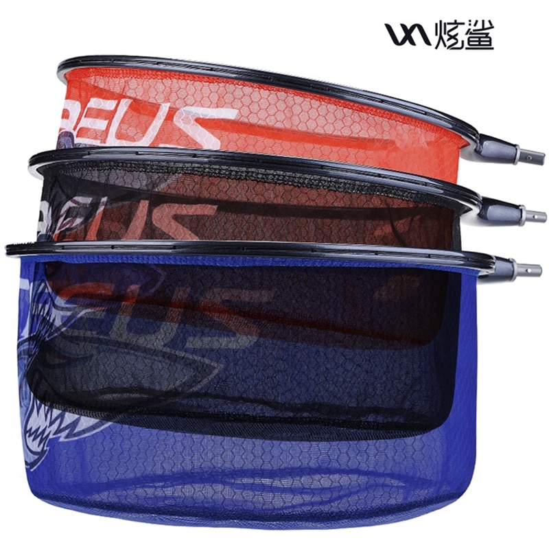 炫鲨碳素抄网头超轻超硬防挂速干抄网网兜框竞技飞抄捞鱼钓鱼配件