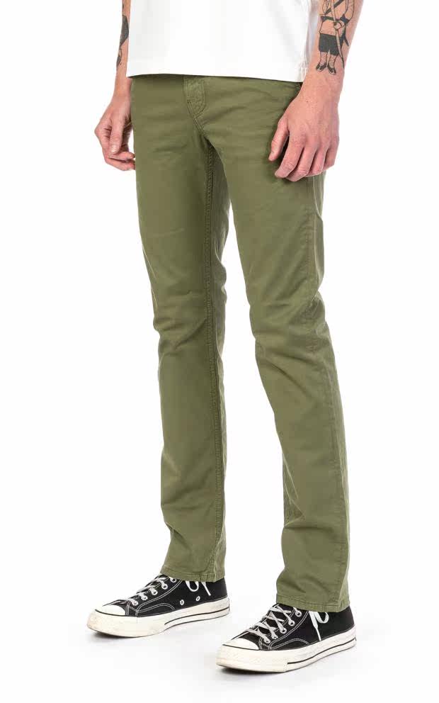 NUDIE JEANS SLIM ADAM GREEN 修身小直筒彈力休閑褲在類目 男裝, 休閒褲中 - 來自Buy2taobao.com提供專業的淘寶代購服務