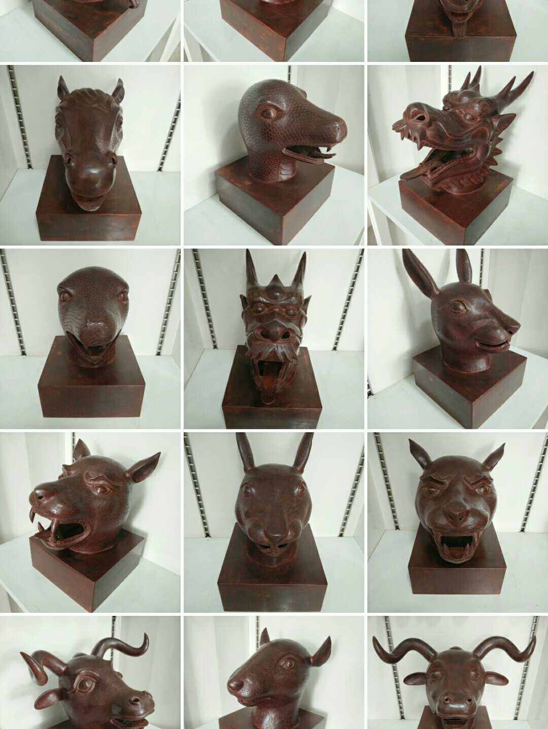 烟云涧青铜器圆明园十二生肖铜兽首鼠牛虎兔龙蛇马羊猴鸡狗猪摆件