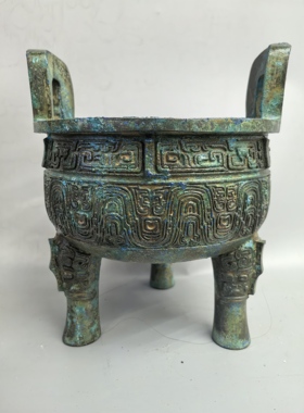 带铭文西周大克圆鼎仿古青铜器工艺礼品摆件大盂鼎毛公鼎海内三宝