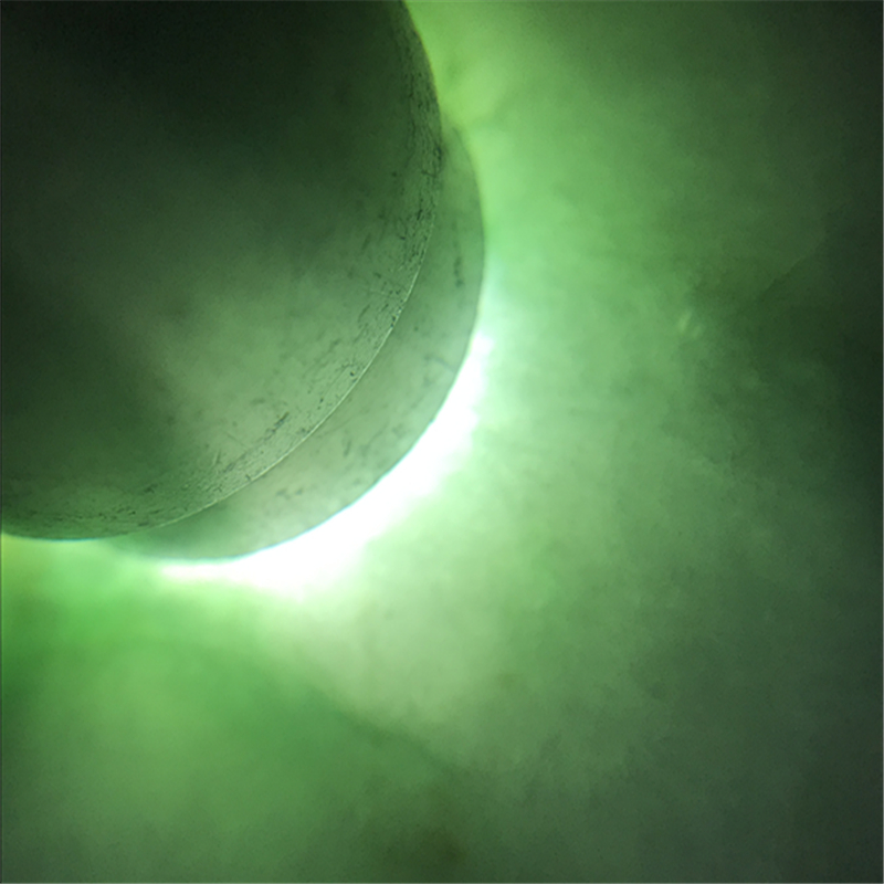 缅甸玉石天然翡翠原石手镯毛料 老坑莫湾基切口半明料 种老飘色花