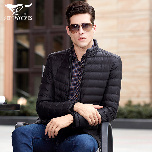 七匹狼 防风防水抗污 600蓬 男式羽绒服 聚划算+优惠券折后￥309包邮（￥459-150）6色可选