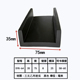 大U型钢板卡60mm方管条橡胶条包边条卡槽宽装 饰防撞卡30 100mm