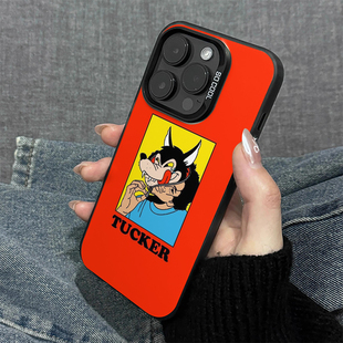 美式动漫狼头适用苹果17promax个性iPhone16个性IQOO13防摔X200小米15华为mate80红米k90荣耀500手机壳Y300