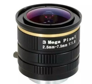 7.5mm工业检测镜头3D扫描 2.5 超广角 全幅小变焦高清300万CS接口