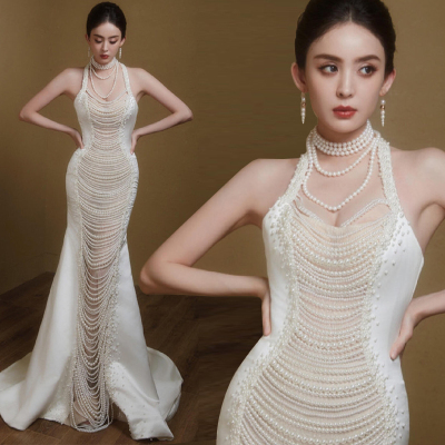 晚礼服明星同款高端年会鱼尾小众