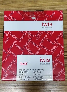 IWIS德国原装进口链条IWIS06B-1 3分链条IWIS06B-2双排传动链条