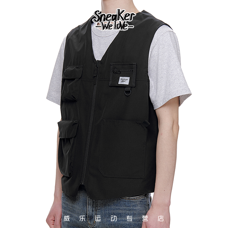 Reebok锐步运动经典CL MT PKT VEST 男子休闲背心 FR8886