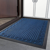 加厚新中式 入户门地垫耐磨防滑垫子橡胶进门脚垫客厅室外门垫地毯