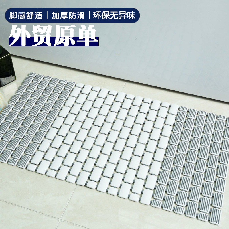 跨境外贸单简约浴室地垫防摔防滑垫带吸盘淋浴房洗澡垫子冲凉脚垫